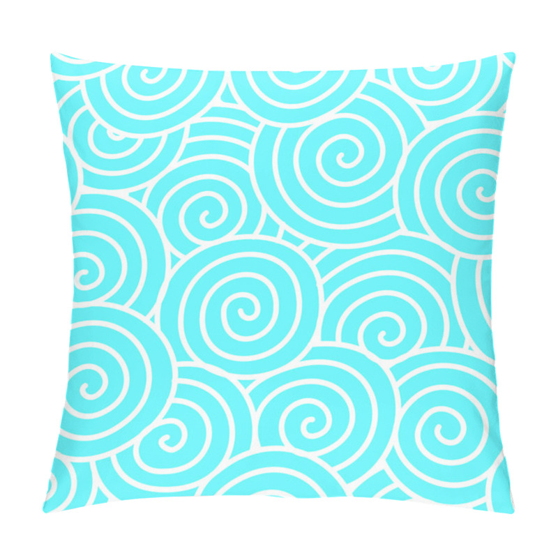 Personality  Swirls Illustration In A Seamless Pattern Pillow Covers