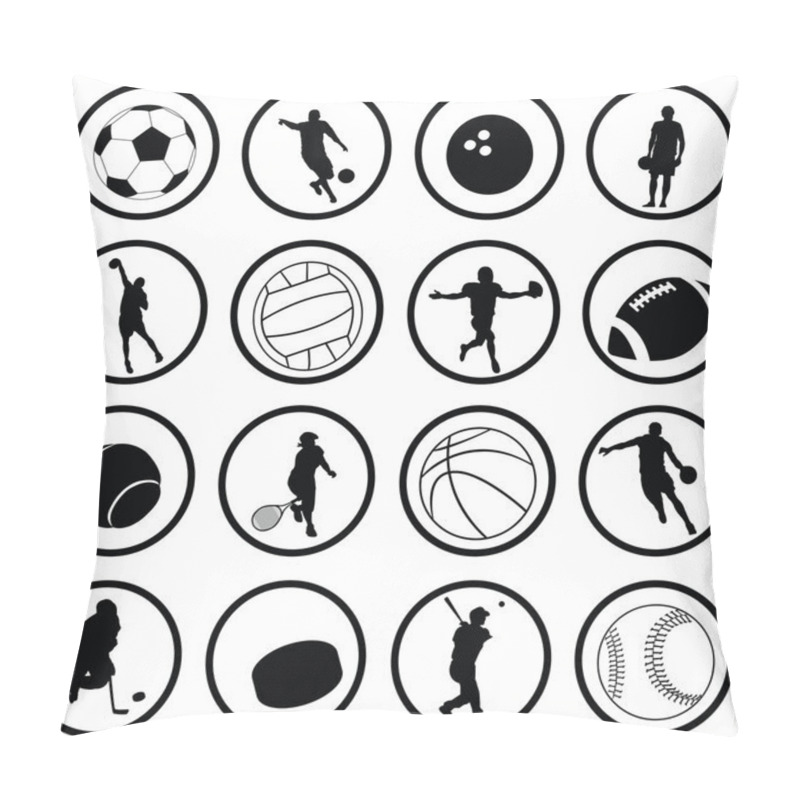 Personality  Sport Icons Pillow Covers