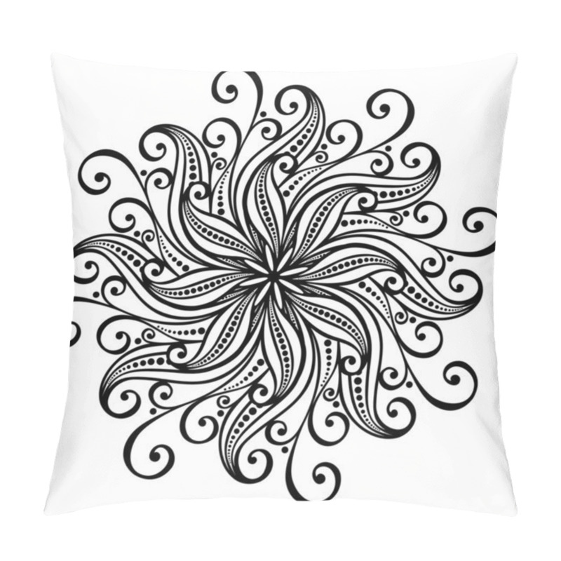 Personality  Beautiful Deco Mandala (Vector) Pillow Covers