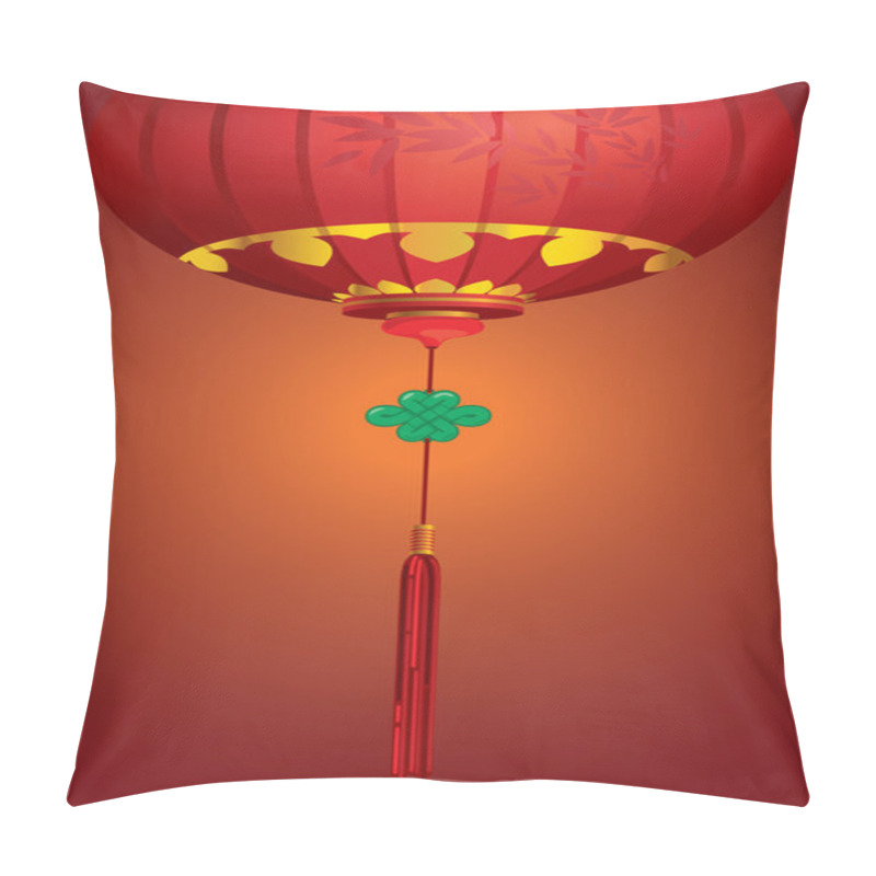 Personality  Contemporary Chinese Lantern Background Design Pillow Covers