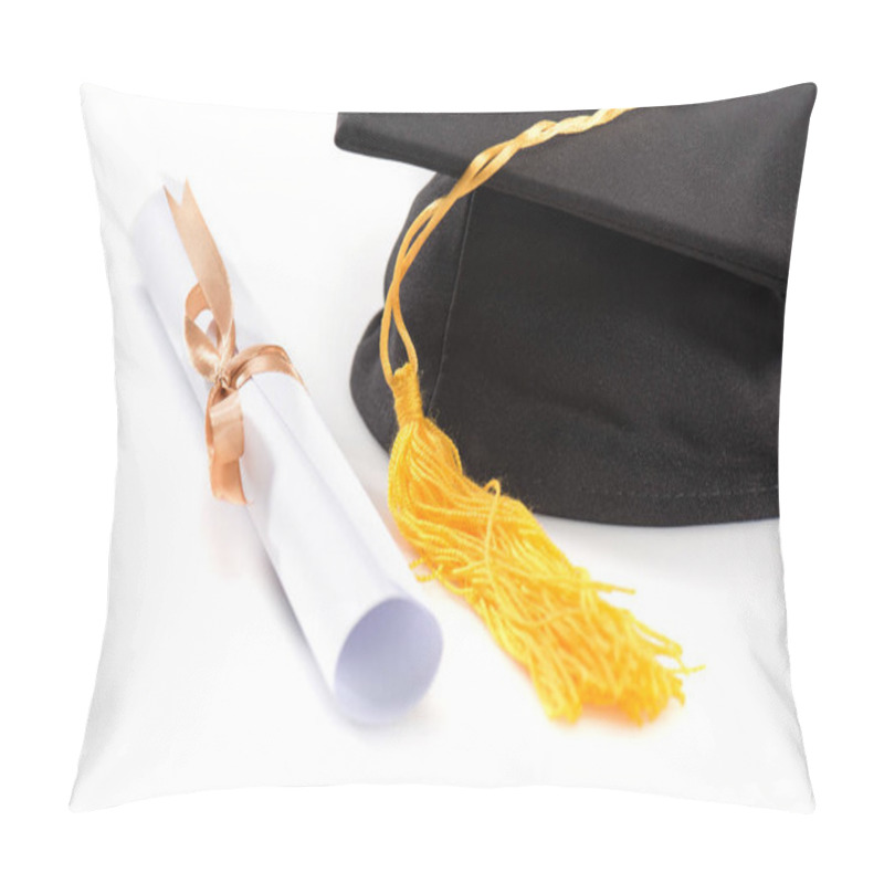 Personality  Graduation Mortarboard And Diploma  Pillow Covers