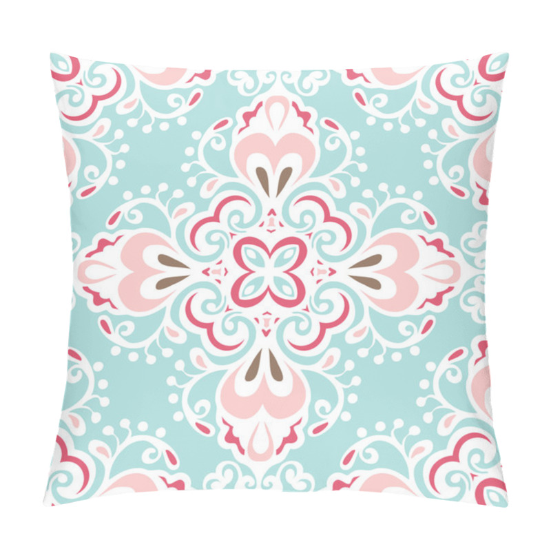 Personality  Seamless Abstract Floral  Tiled Pattern Vector Pillow Covers