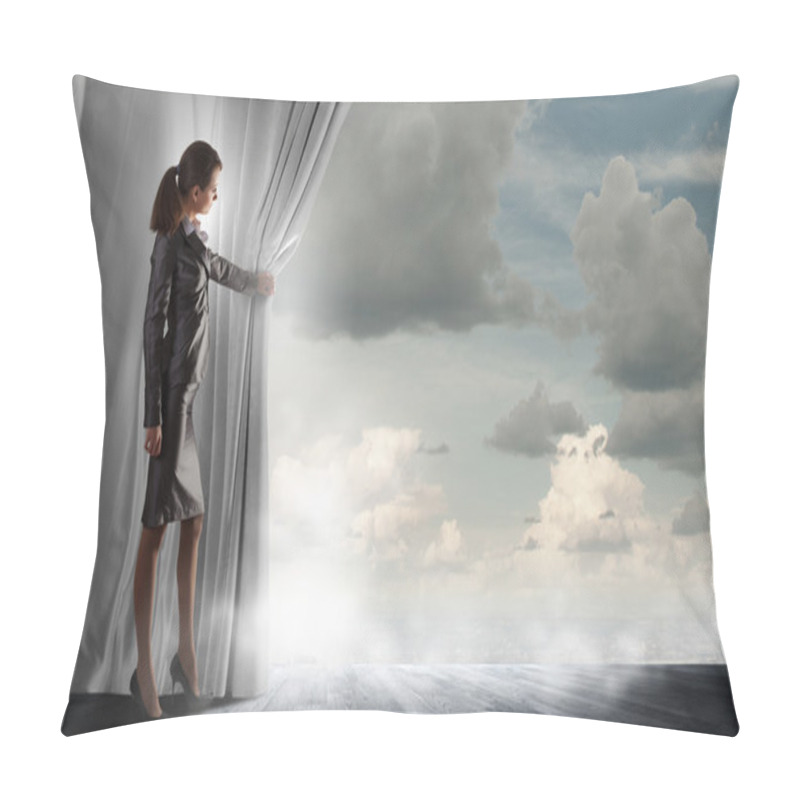 Personality  Opened Curtain Pillow Covers