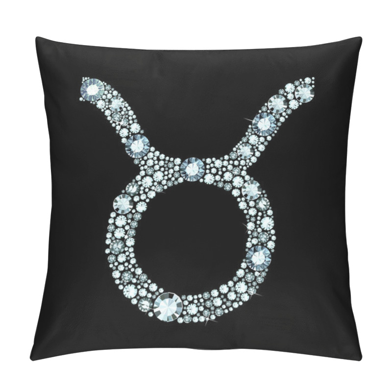 Personality  Diamond Taurus Symbol Pillow Covers