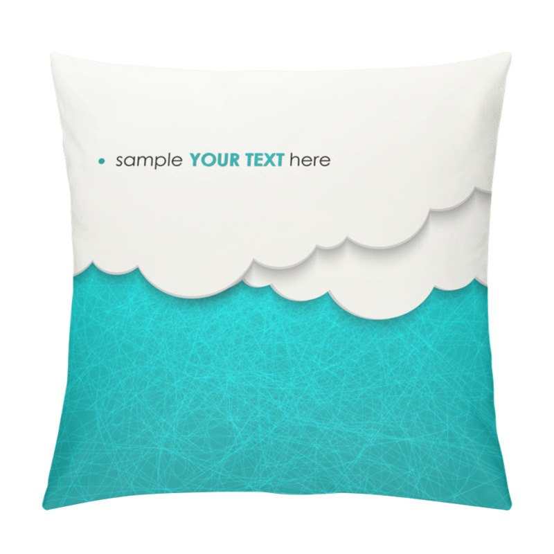 Personality  Paper Clouds Background Pillow Covers