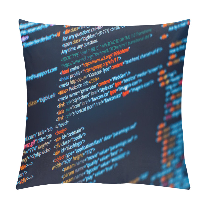 Personality  Html Code Pillow Covers