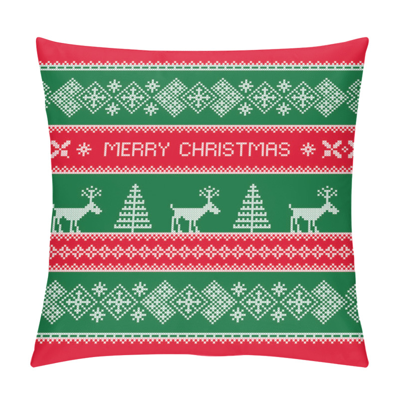 Personality  Merry Christmas. Christmas Background. Pillow Covers