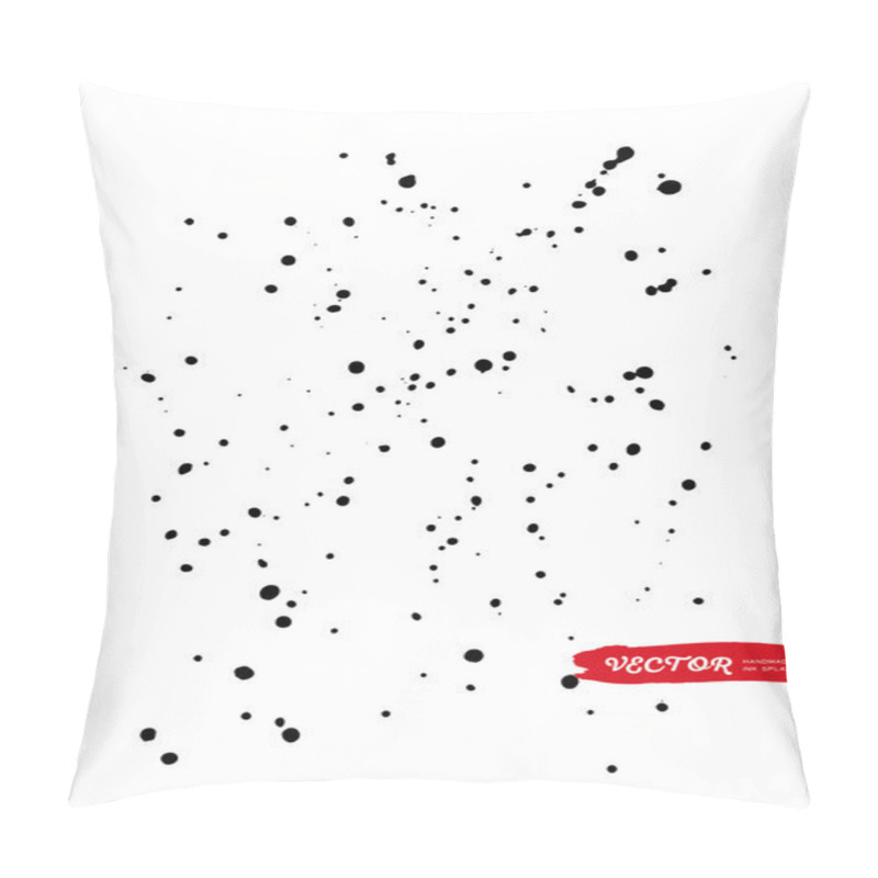 Personality  Black Ink Vector Splatters Pillow Covers