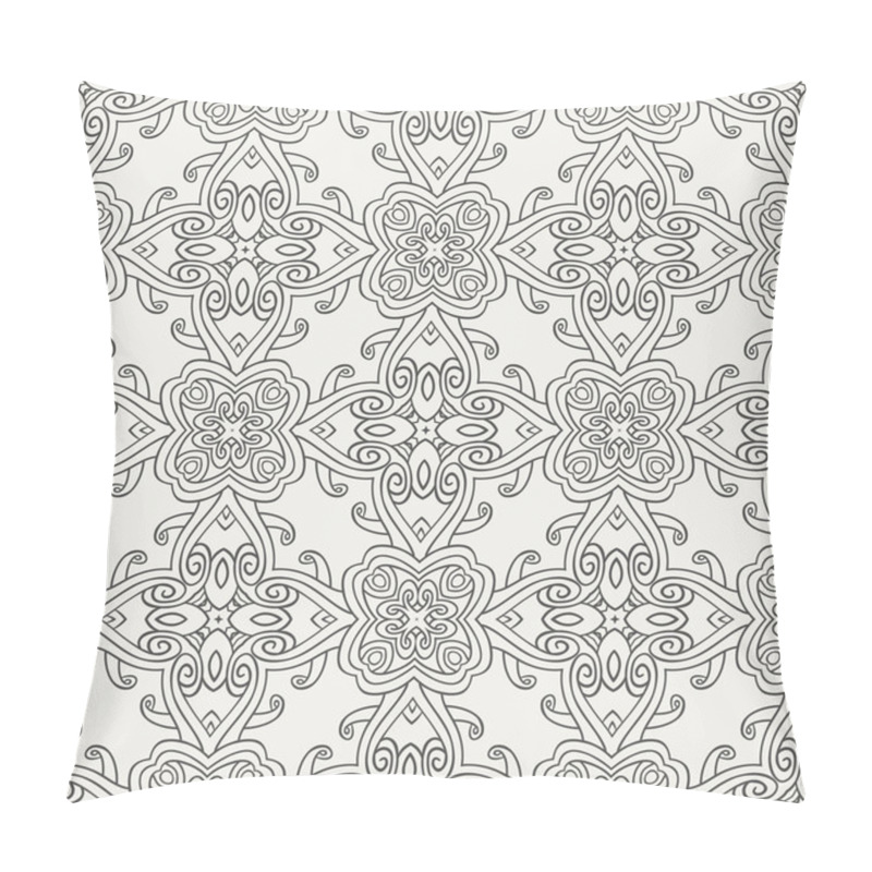 Personality  Seamless Ornamental Pattern With Calligraphic Elements Pillow Covers