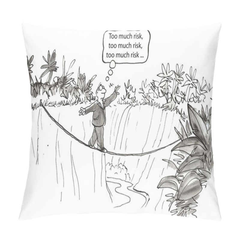 Personality  Too Much Risk Pillow Covers