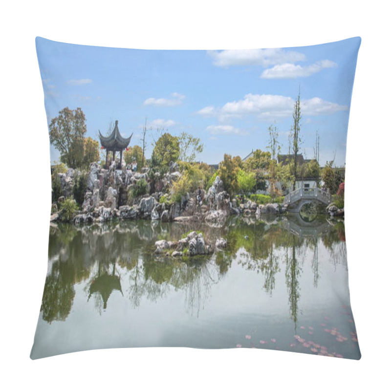 Personality  Suzhou Luzhi Ancient Town Jiangnan Cultural Park Pillow Covers