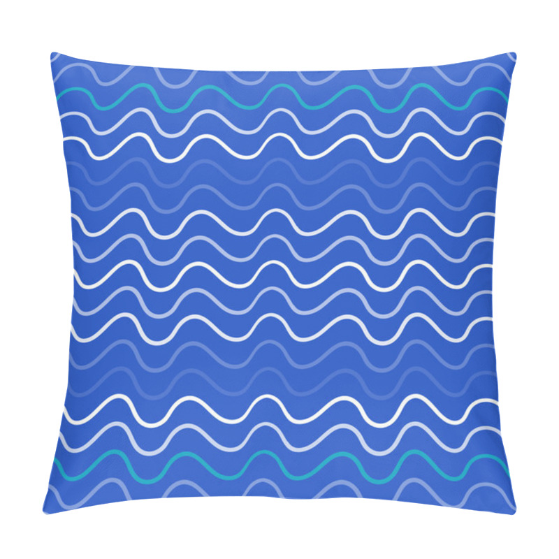 Personality  Seamless Pattern With Waves Pillow Covers