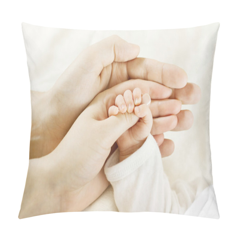 Personality  Family, Baby Hand Inside Parents Hands Pillow Covers