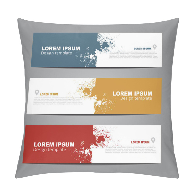 Personality  Design Horizontal Template Flyer Banner. Vector Illustration. Pillow Covers