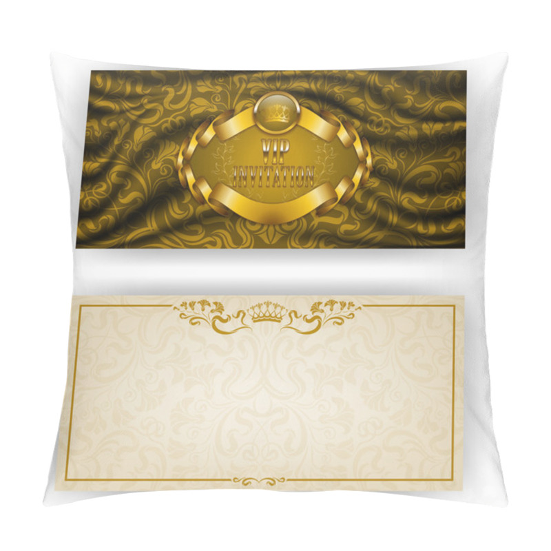 Personality  Elegant Template For Vip Luxury Invitation Pillow Covers