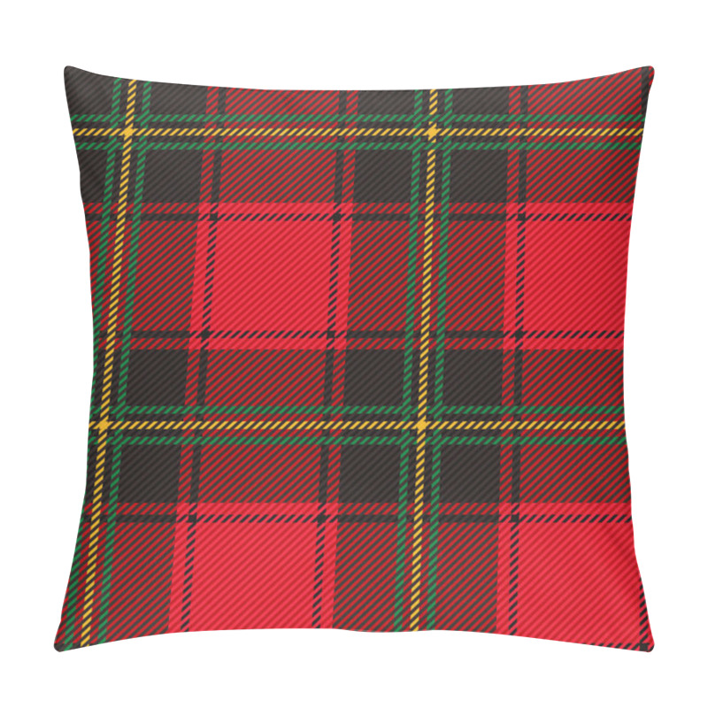 Personality  Classic Traditional Tartan Plaid Seamless Pattern. Vector Illustration In Flat Style Pillow Covers