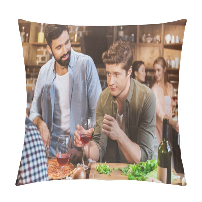 Personality  Young People Partying At Home Pillow Covers