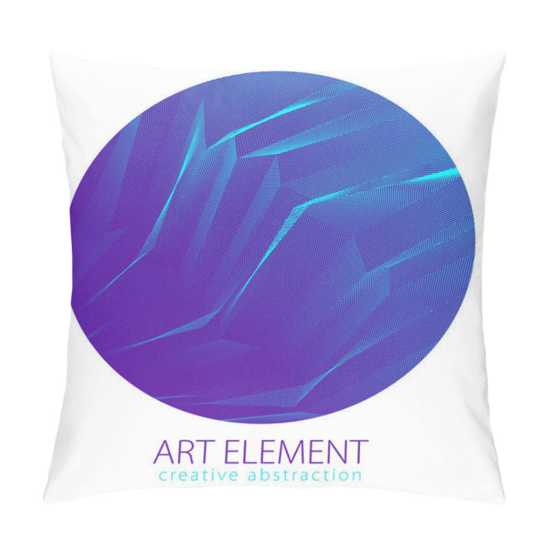 Personality  Textured Design With Lines Surface Shaped Circle Pillow Covers