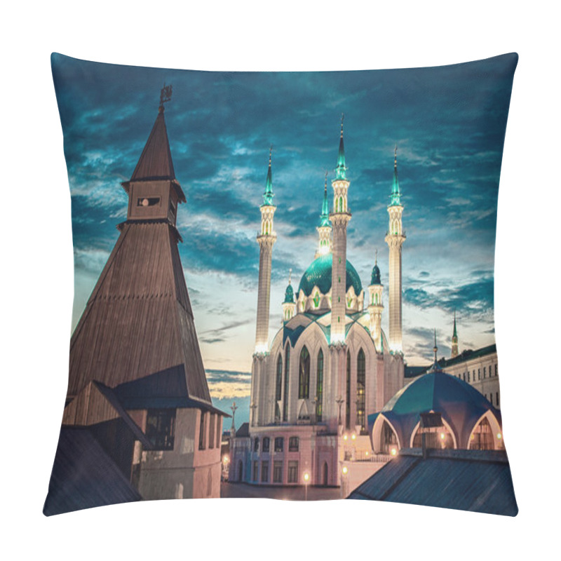 Personality  Russia. Tatarstan. Kazan Kremlin. Mosque Kul Sharif. Pillow Covers