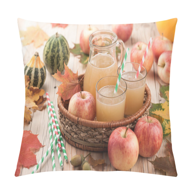 Personality  Apple Juice, Apples And Pumpkins Pillow Covers