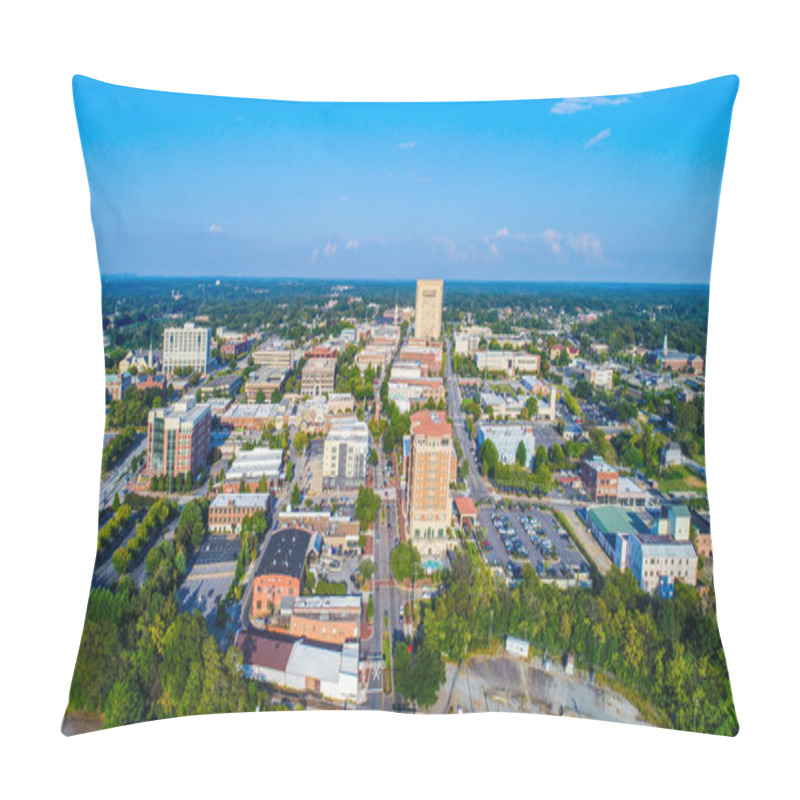 Personality  Spartanburg, SC, USA Drone Aerial Near Greenville South Carolina Pillow Covers