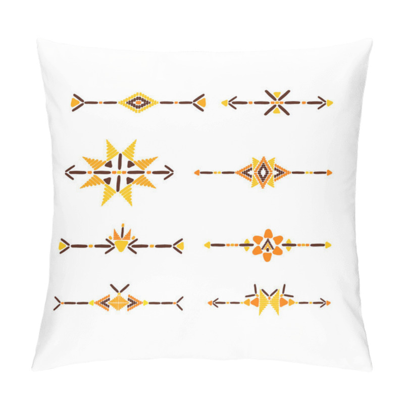 Personality  Tribal Border Set Vector Pillow Covers