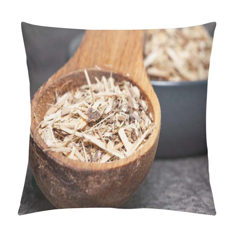 Personality  Natural Remedies - Dried Root Of Siberian Ginseng Close Up Pillow Covers