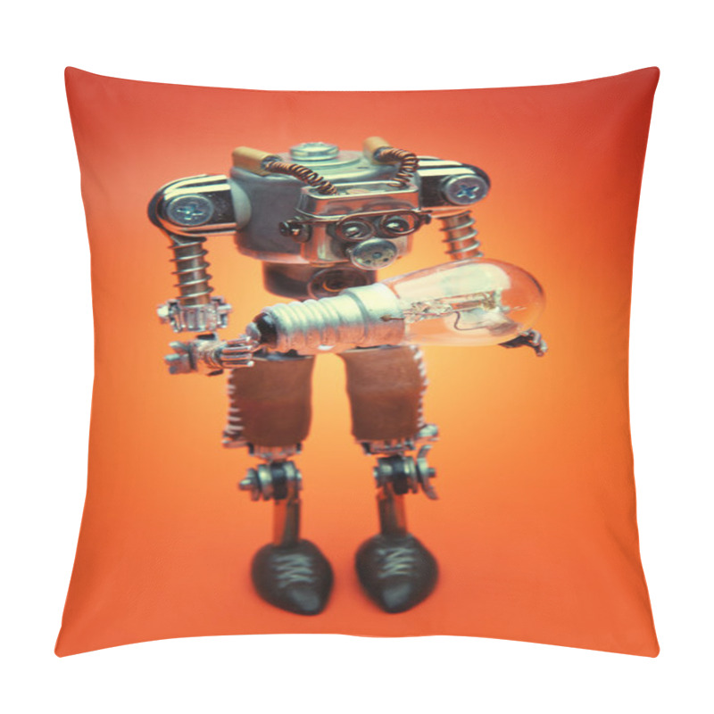 Personality  Robot With Lamp Pillow Covers