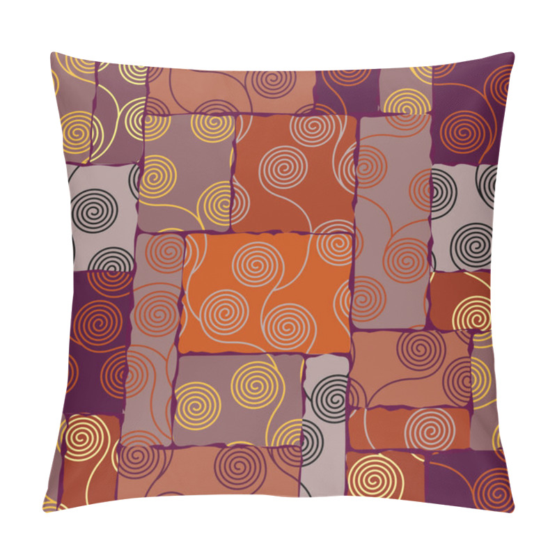 Personality  Curly Waves Pattern In Art Nouveau Style. Pillow Covers