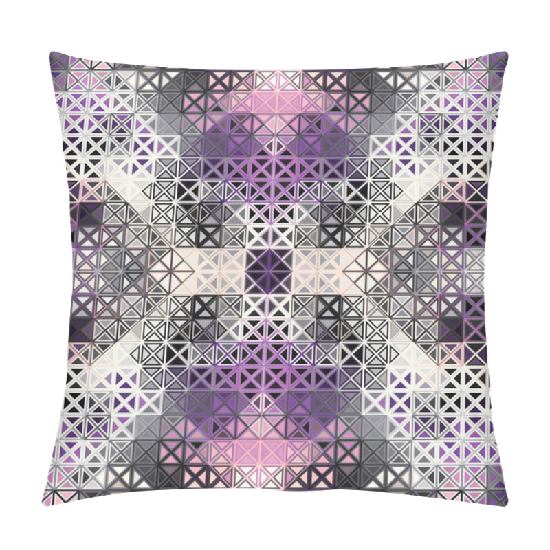 Personality  Geometric Abstract Pattern In Low Poly Style. Pillow Covers