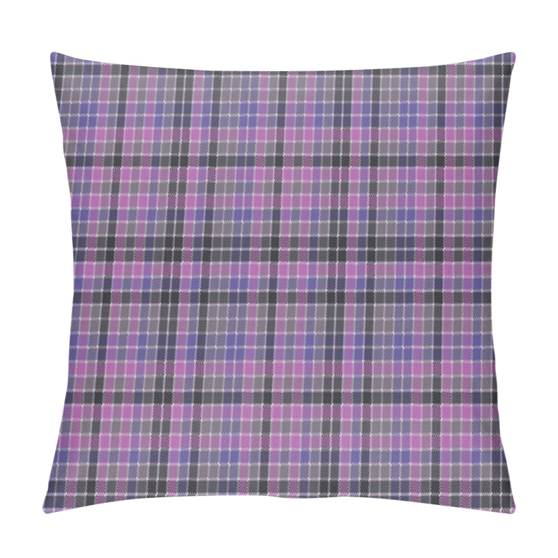 Personality  Blue Purple Check Mosaic Plaid Seamless Fabric Texture Pillow Covers