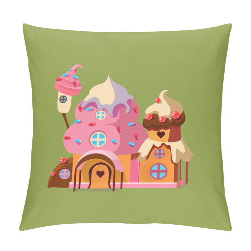 Personality  Fantasy Candy House. Pillow Covers