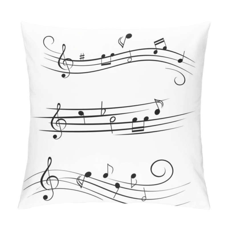 Personality  Sheet Music Musical Notes Pillow Covers