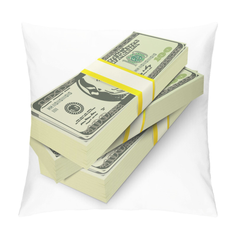 Personality  Money Stack Banknotes Concept Pillow Covers