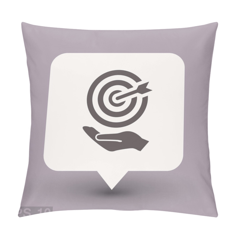 Personality  Pictograph Of Target In Hand Pillow Covers