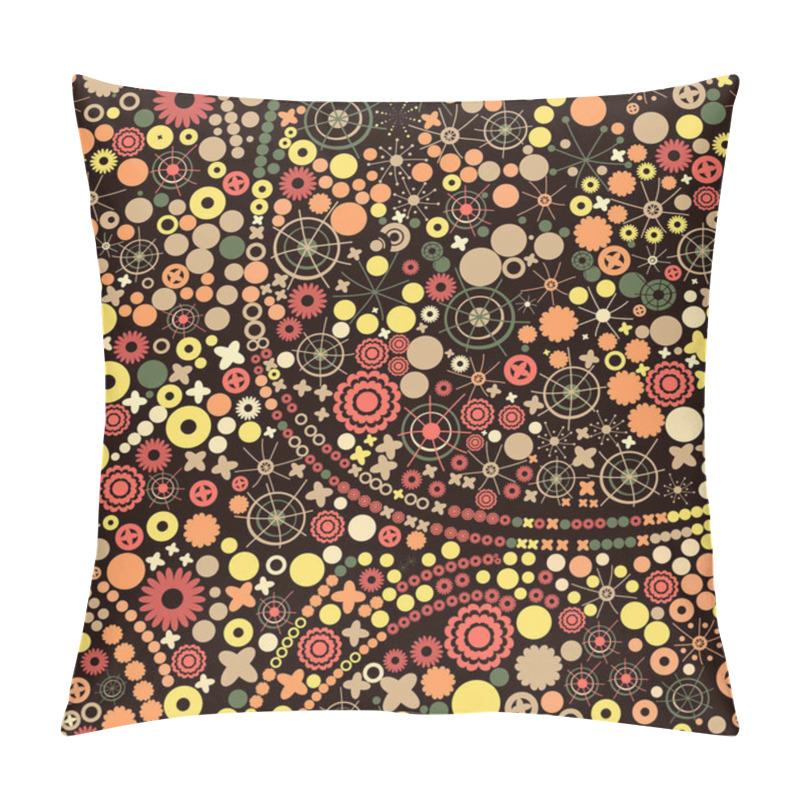 Personality  Seamless Circle Background Pillow Covers