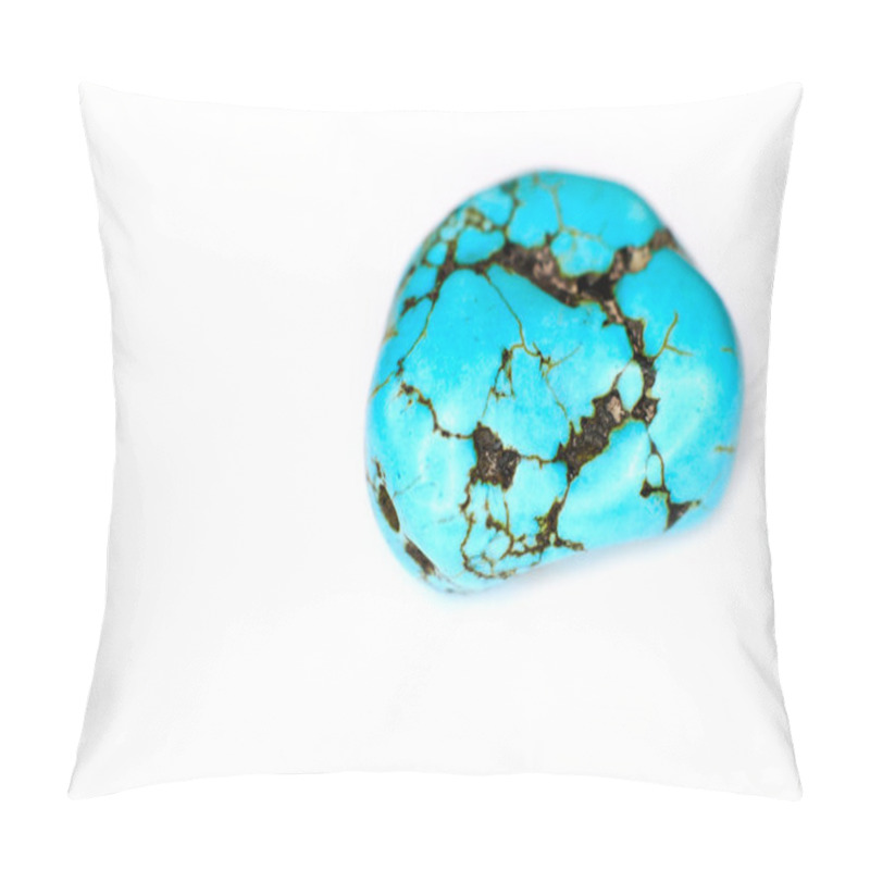 Personality  Turquoise On White Background Pillow Covers