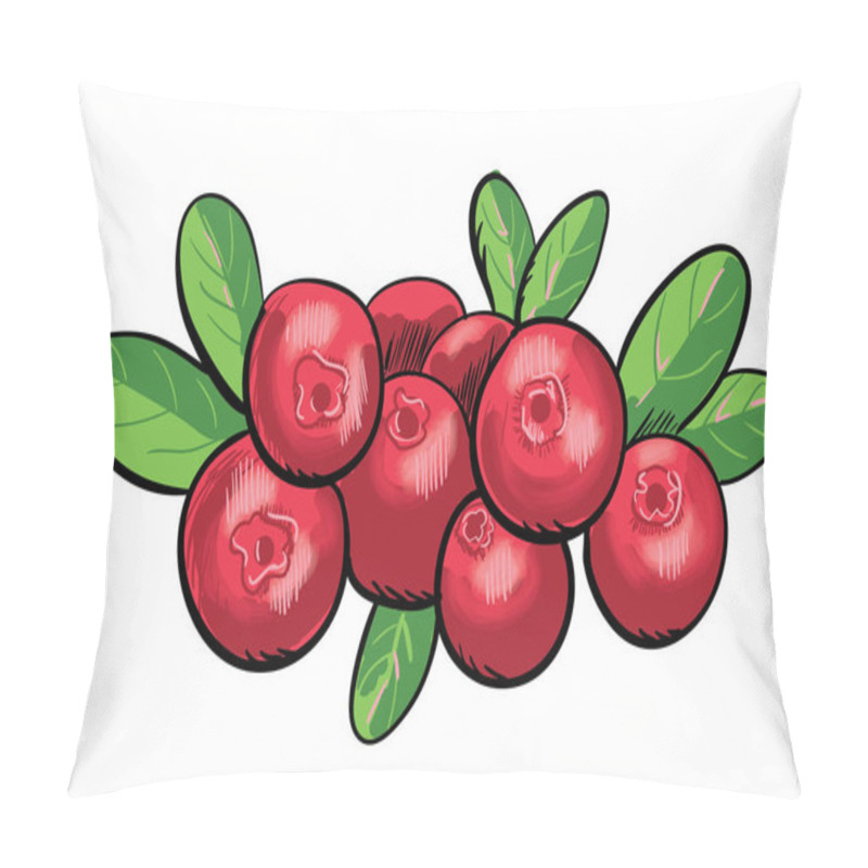 Personality  Red Handdrawn Huckleberry Pillow Covers