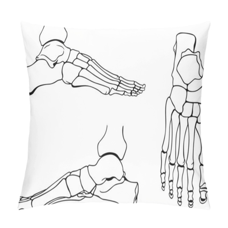 Personality  Foot Bones Pillow Covers