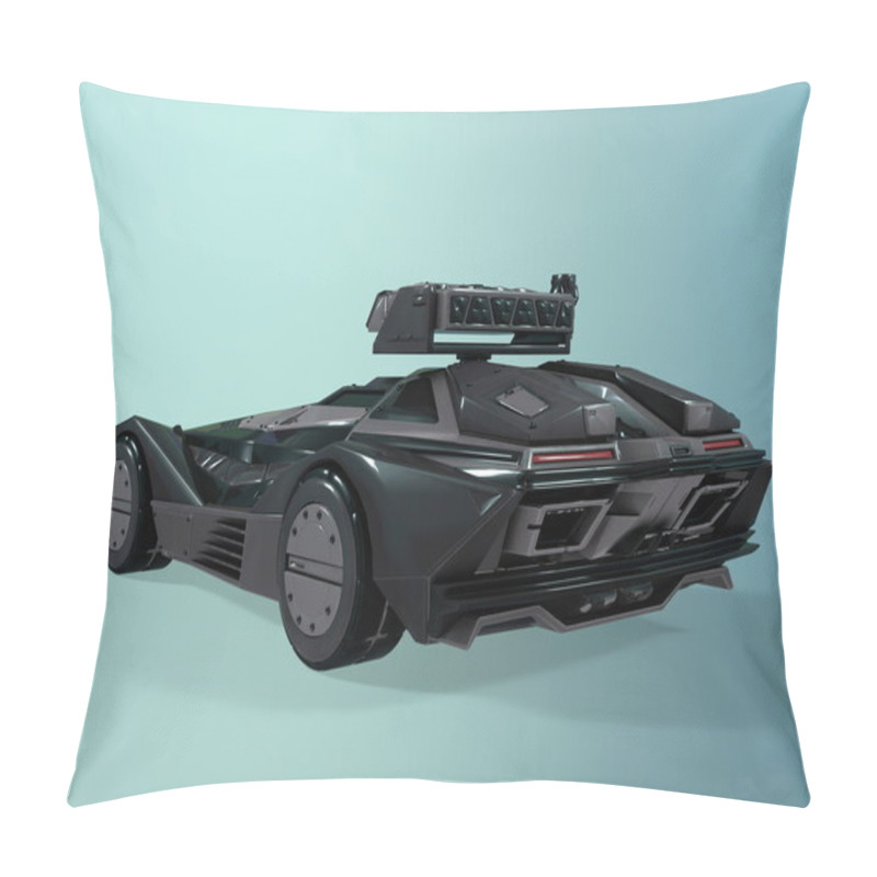 Personality  3D CG Rendering Of An Armored Car Pillow Covers