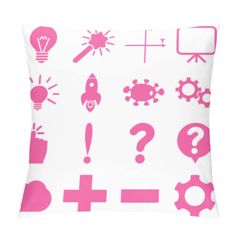 Personality  Basic Science And Knowledge Icons Pillow Covers