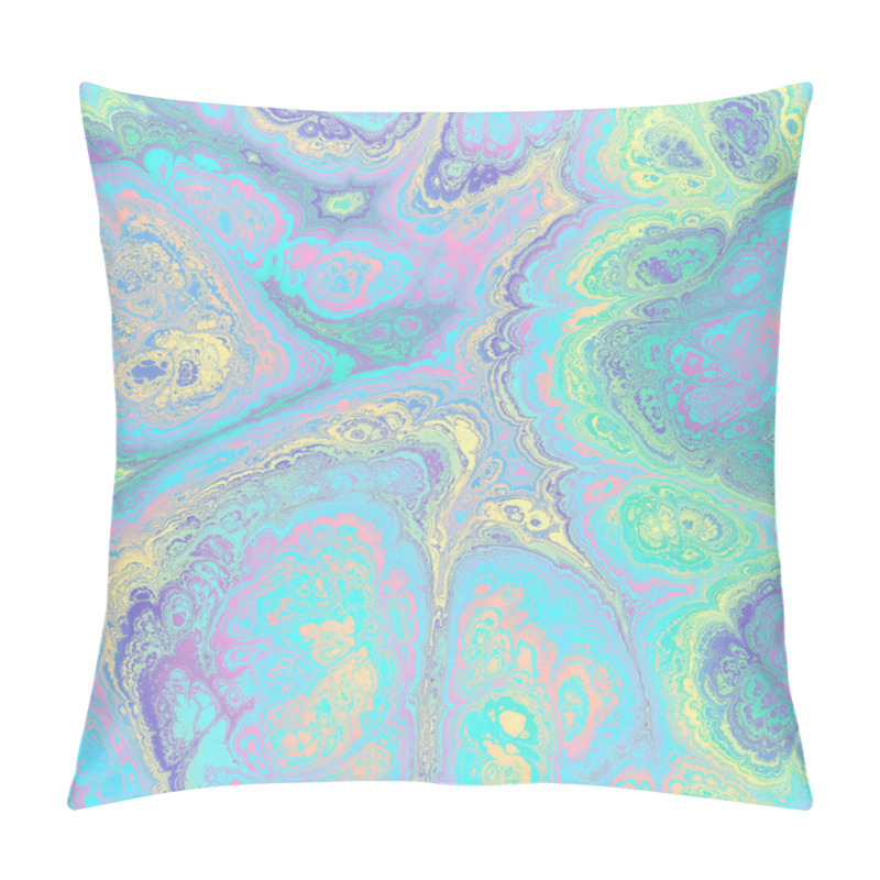 Personality  Seamless Fractal Marble Vibrant Ornate Jpg Pattern Pillow Covers