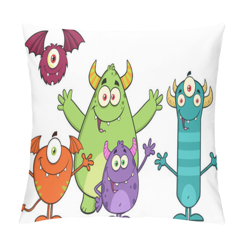 Personality  Monsters Cartoon Characters Pillow Covers