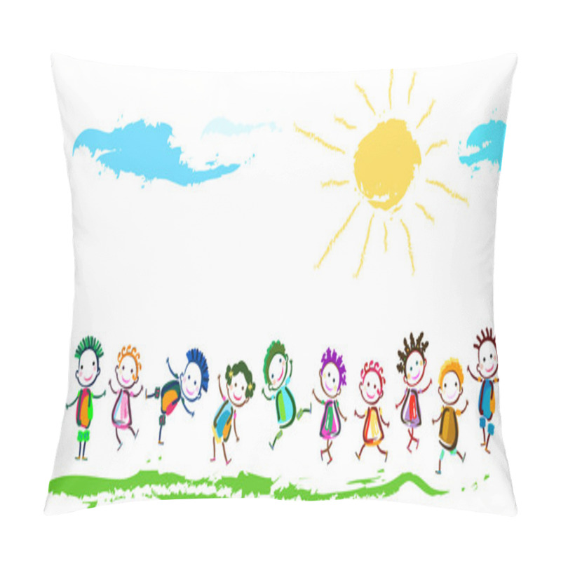 Personality  Happy Children Pillow Covers