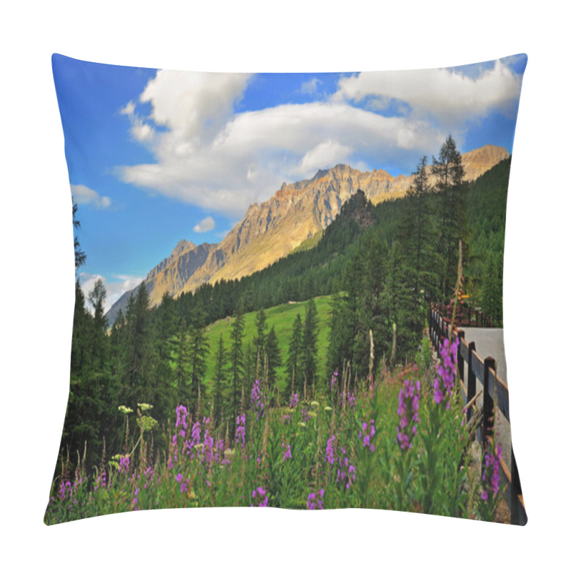 Personality  Mountains In Val Di Rhmes, Valle DAosta, Italy, Europe Pillow Covers