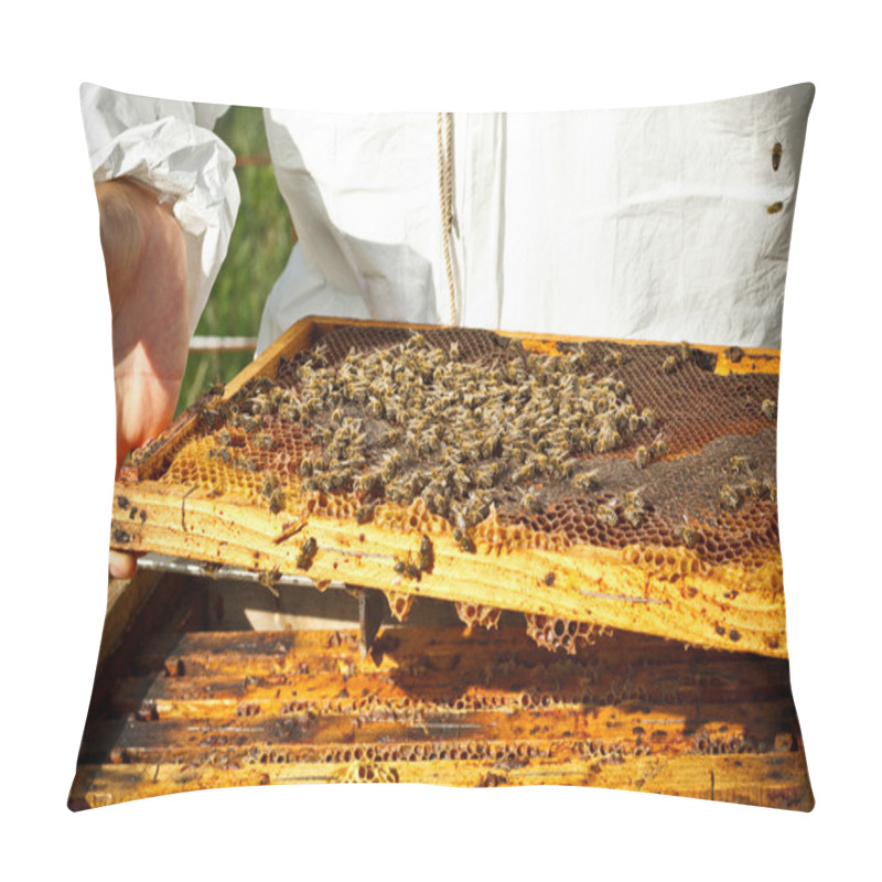 Personality  Beekeeper In An Apiary Pillow Covers