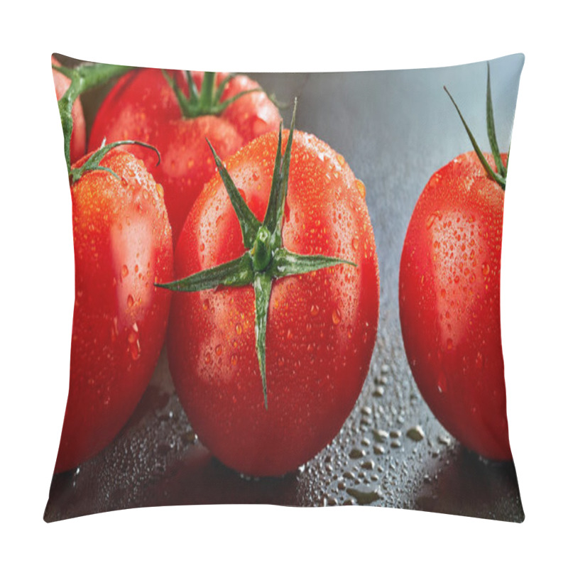 Personality  Overhead Shot Of Tomatoes Pillow Covers