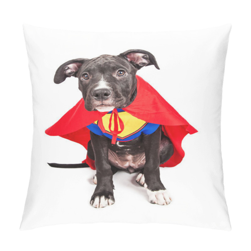 Personality  Superhero Puppy Dog Wearing Vest Pillow Covers