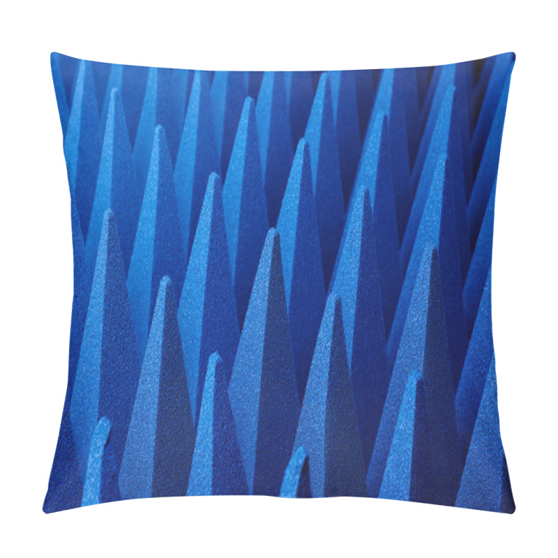 Personality  Blue Soft Hybrid Pyramidal Microwave And Radio Frequency Absorbers Close Up Pillow Covers