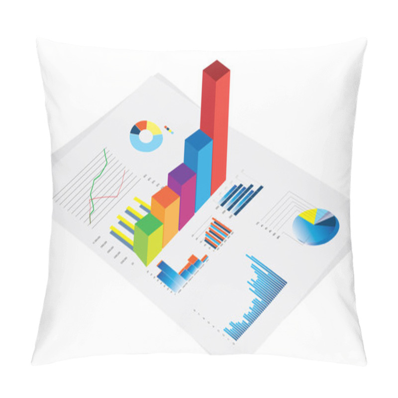 Personality  Business Performance Graphs Pillow Covers